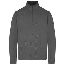 Landway Men's Onyx Basecamp Chevron Heathered Quarter-Zip Pullover