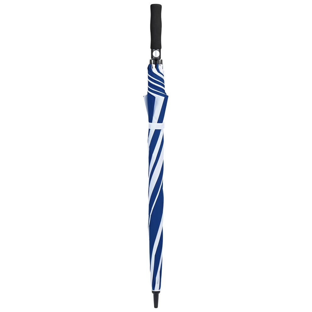 Elements Royal/White 60" Recycled Auto Open Golf Umbrella