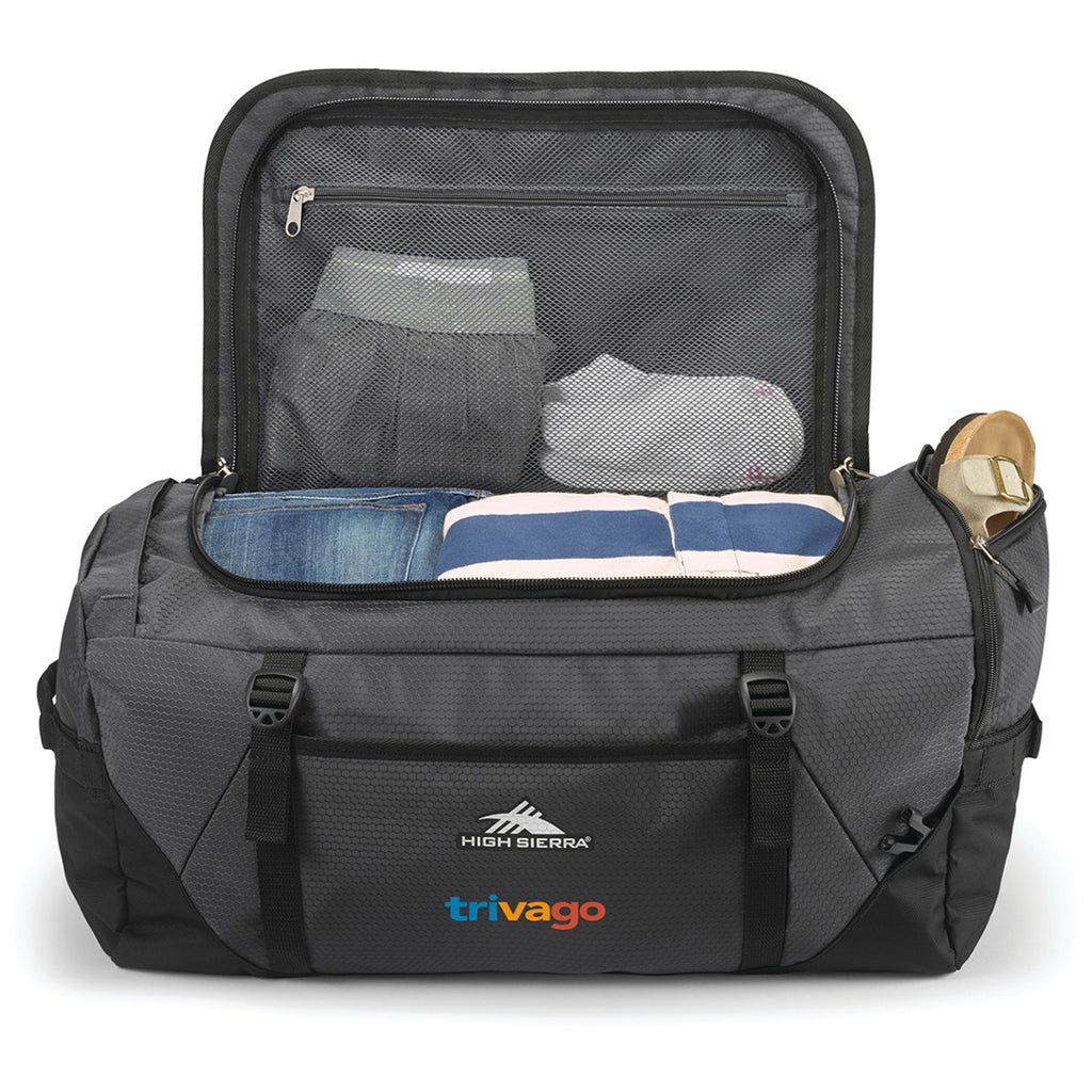 High Sierra Mercury/Black Fairlead Convertible Duffel