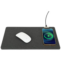 Gemline Charcoal Heather Eden Wireless Charging Mouse Pad