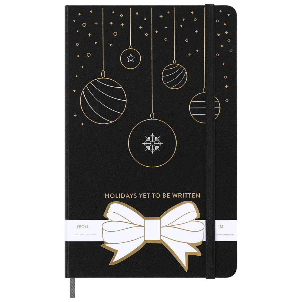Moleskine Black Hard Cover Holiday Notebook Gift Set
