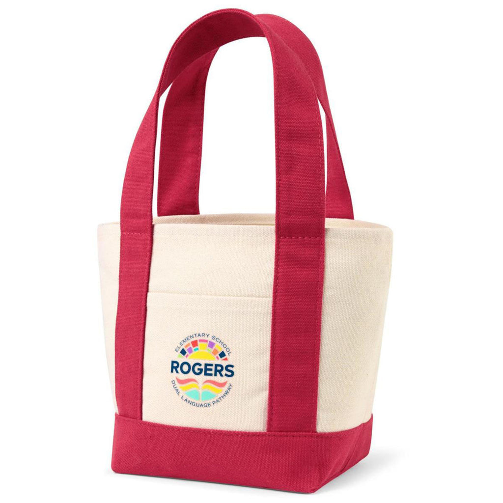 Gemline Red Petite Canvas Tote