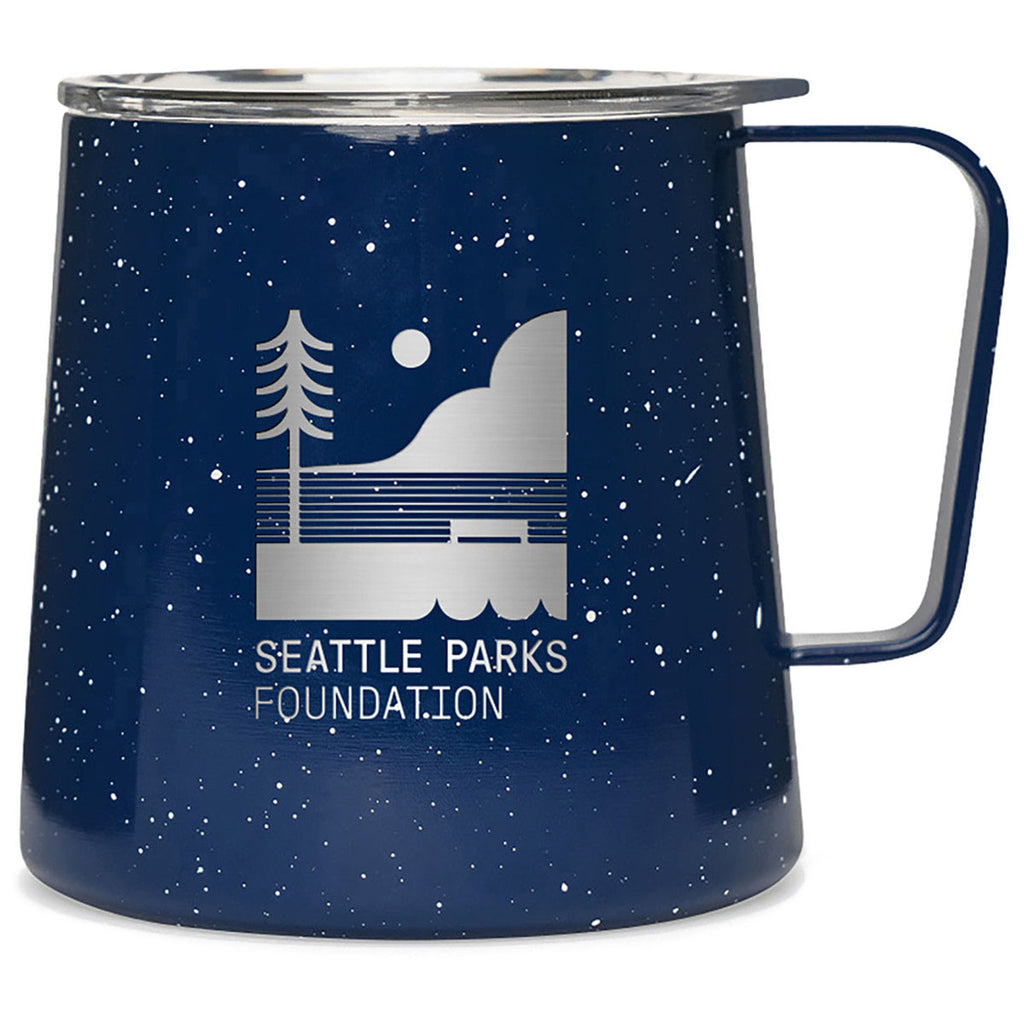 MiiR Blue Speckle Gloss Grounded Camp Cup - 12 Oz.