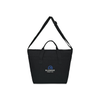 Gemline Black Recycled Cotton Weekender Tote - AWARE