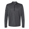 Adidas Men's Grey One Heather Space Dyed Quarter-Zip Pullover