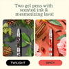 Lifelines Black/Red Scented Lava Pen Set - 2-pack