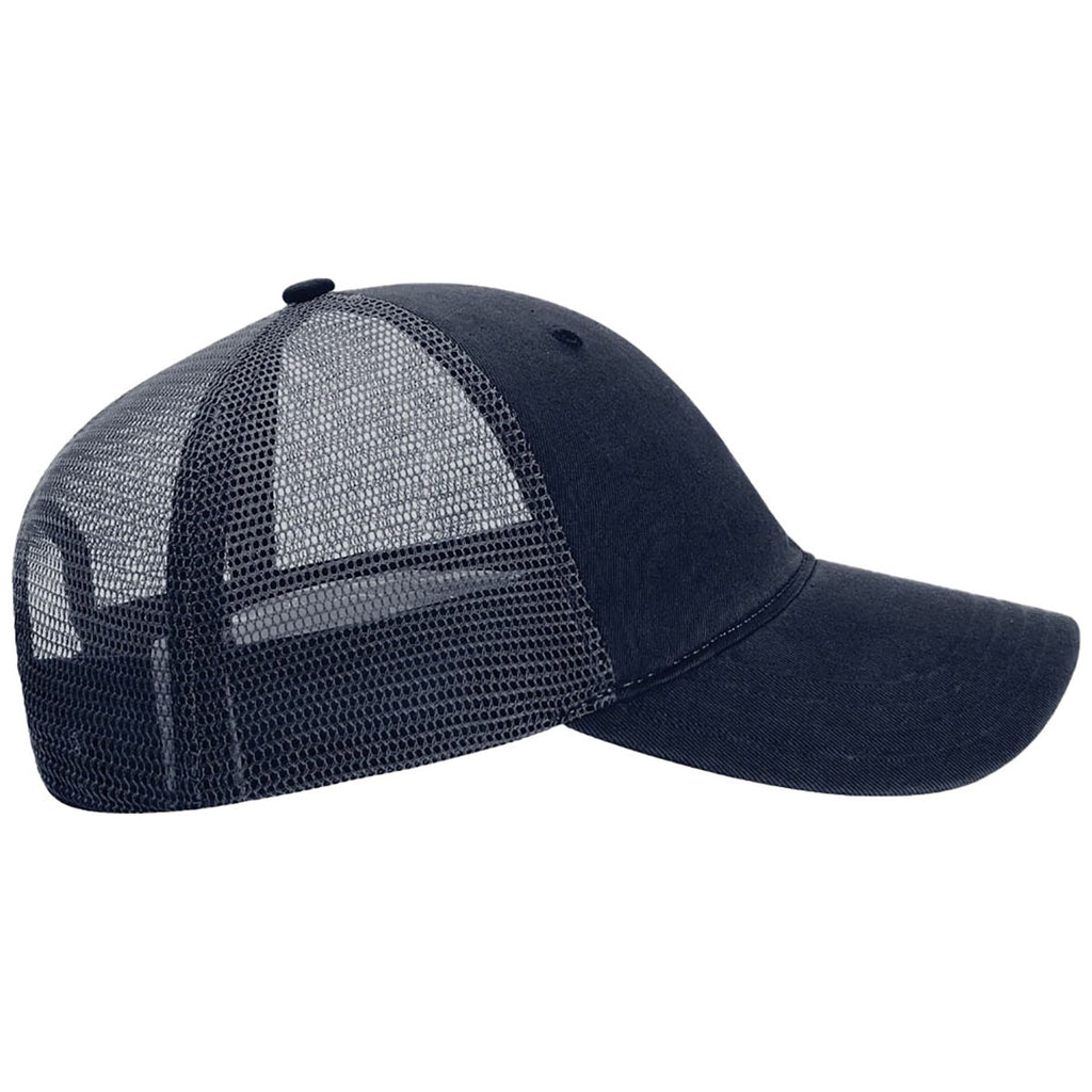 Richardson Navy Garment Washed Trucker
