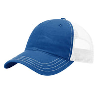 Richardson Royal/White Garment Washed Trucker
