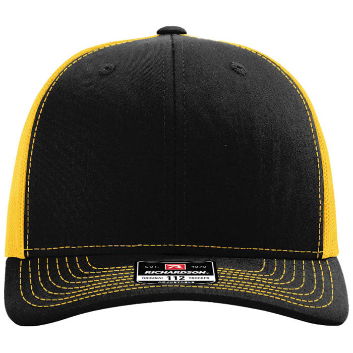 Richardson Black/Gold Trucker Cap