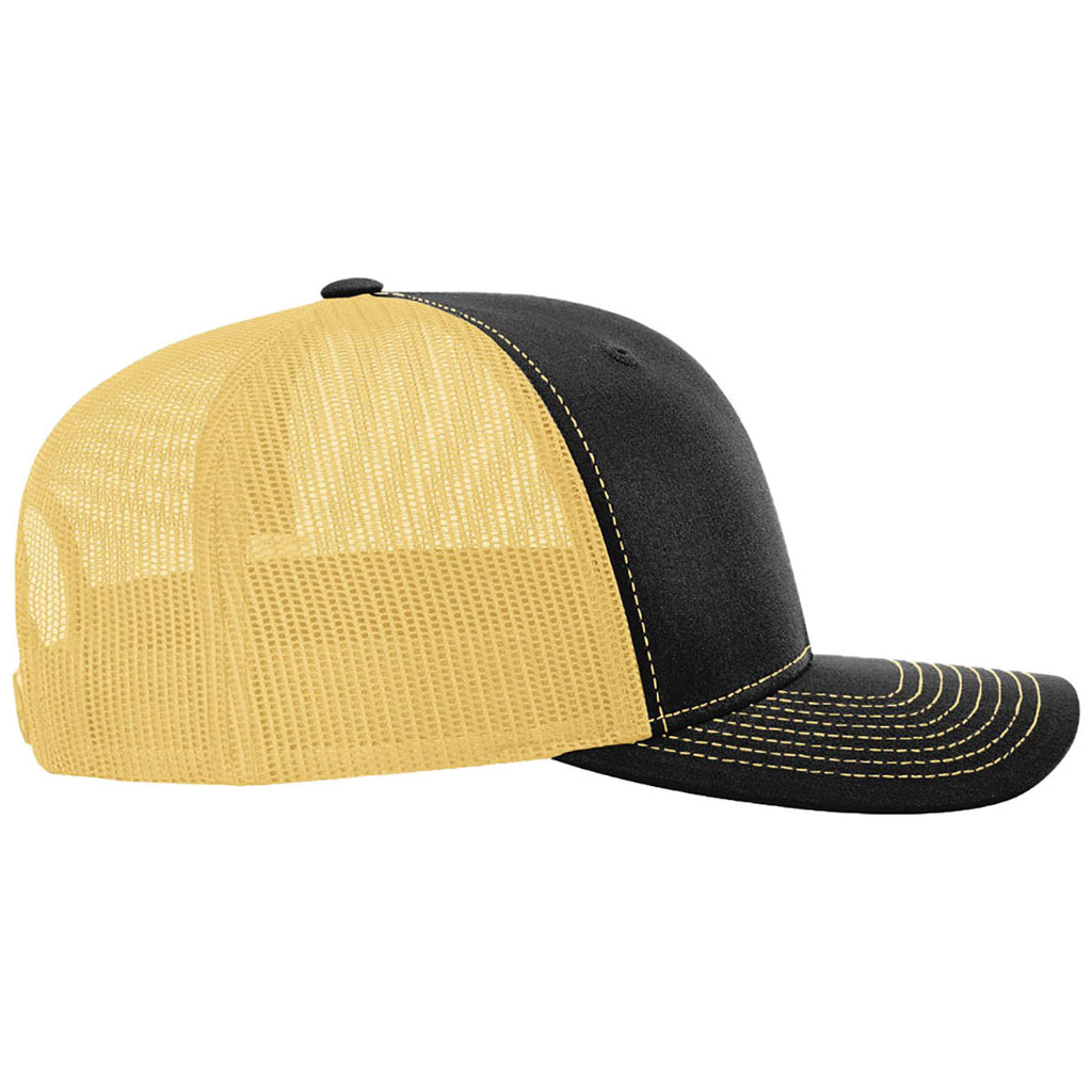 Richardson Black/Vegas Gold Trucker Cap