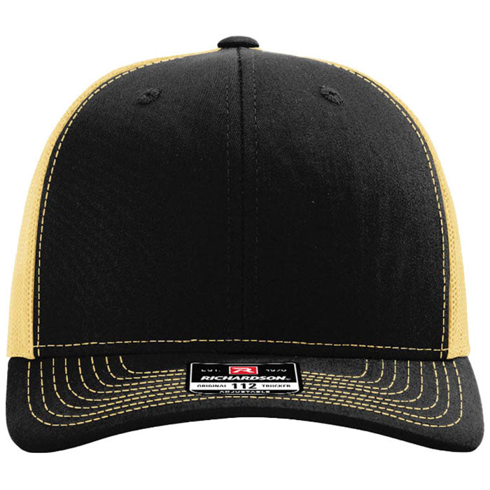 Richardson Black/Vegas Gold Trucker Cap