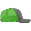 Richardson Charcoal/Neon Green Trucker Cap