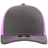 Richardson Charcoal/Neon Pink Trucker Cap