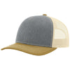 Richardson Heather Grey/Birch/Amber Gold Trucker Cap