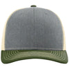Richardson Heather Grey/Birch/Army Olive Trucker Cap