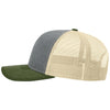 Richardson Heather Grey/Birch/Army Olive Trucker Cap