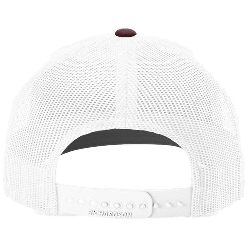 Richardson Maroon/White Trucker Cap