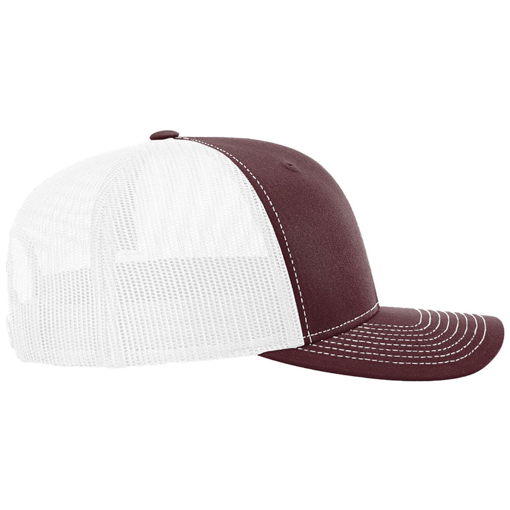 Richardson Maroon/White Trucker Cap