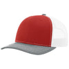 Richardson Red/White/Heather Grey Trucker Cap