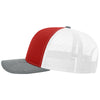 Richardson Red/White/Heather Grey Trucker Cap