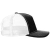 Richardson Black/White Five-Panel Trucker