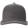Richardson Charcoal/White Five-Panel Trucker