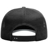 Richardson Heather Grey/Black Five-Panel Champ Trucker