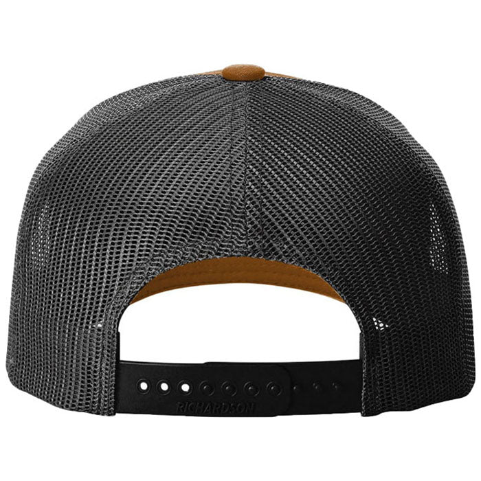 Richardson Caramel/Black/Black Five-Panel with Rope