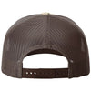 Richardson Desert Camo/Brown Printed Five-Panel Trucker