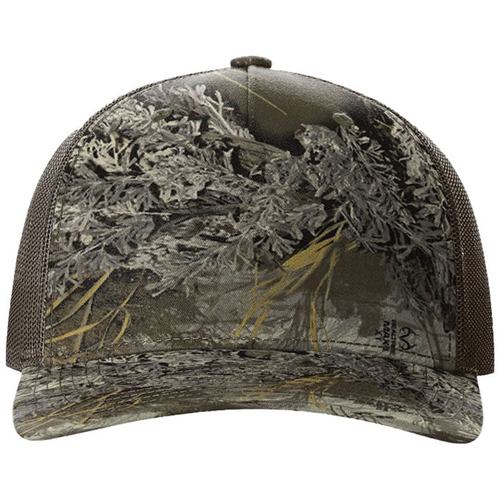 Richardson Realtree Max-1 Xt/Brown Printed Five-Panel Trucker