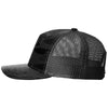 Richardson Sable Duck Camo/Black Printed Five-Panel Trucker