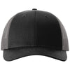 Richardson Black/Charcoal Low Pro Trucker