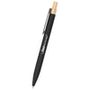 Hit Black Recycled Aluminum Pen With Bamboo Plunger