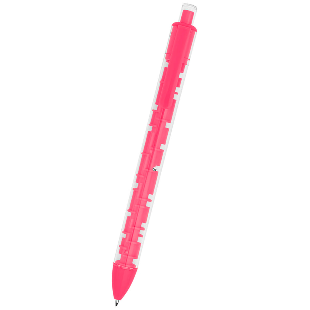 Hit Translucent Pink A-Maze Me Pen