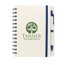 Good Value Blue BoC Recycled Paper Spiral Notebook with Pen
