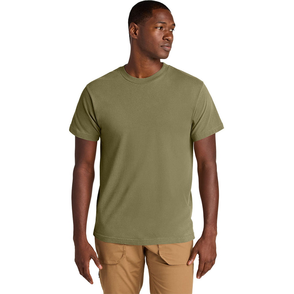 American Apparel Unisex Faded Army Heavyweight Cotton Garment-Dyed Tee