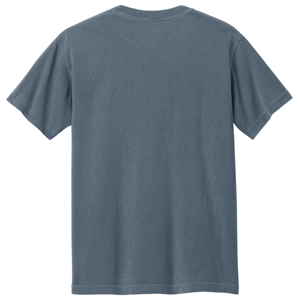 American Apparel Unisex Faded Navy Heavyweight Cotton Garment-Dyed Tee