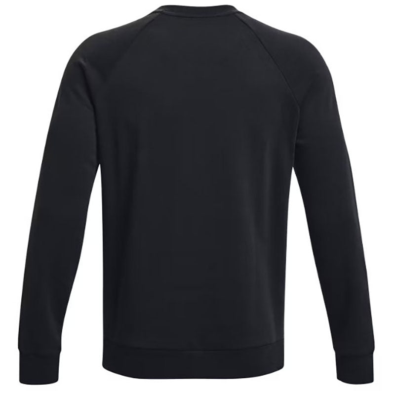 Under Armour Men's Black/White Rival Fleece Crew