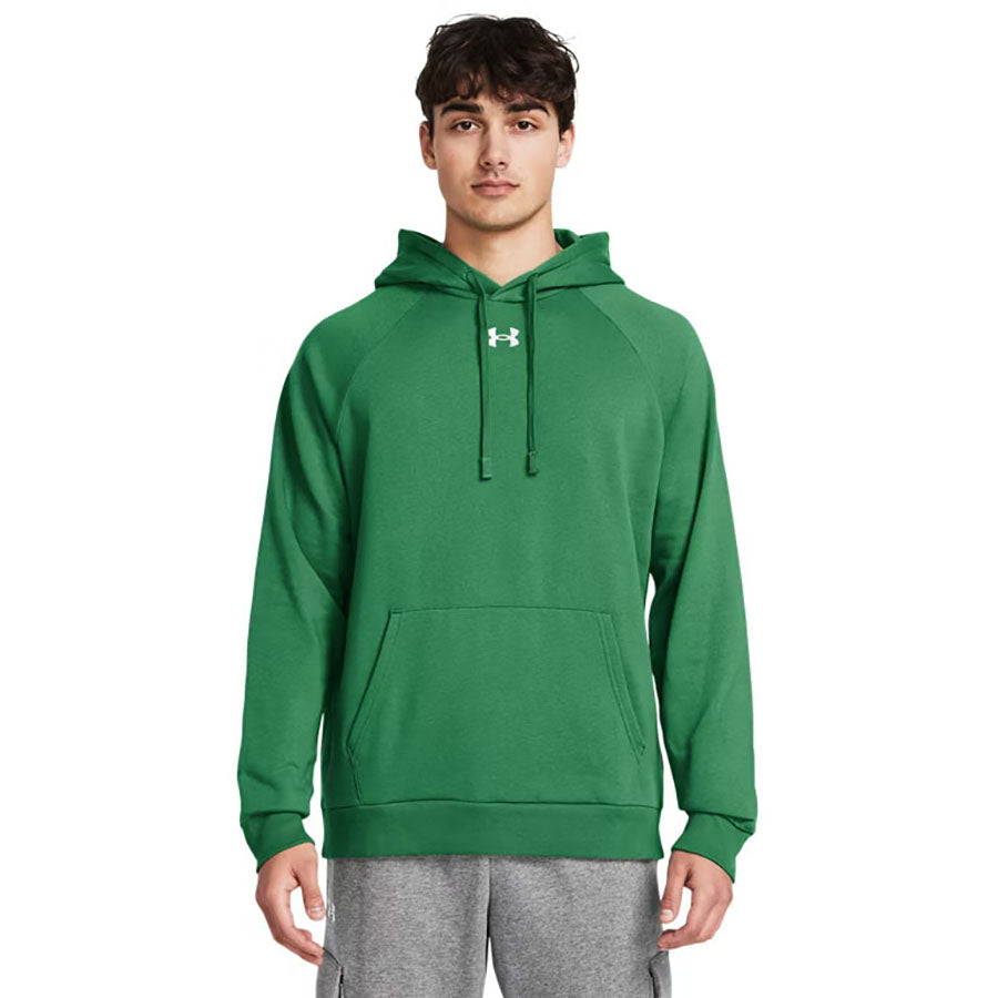 Under Armour Men's Team Kelly Green/White Rival Fleece Hoodie
