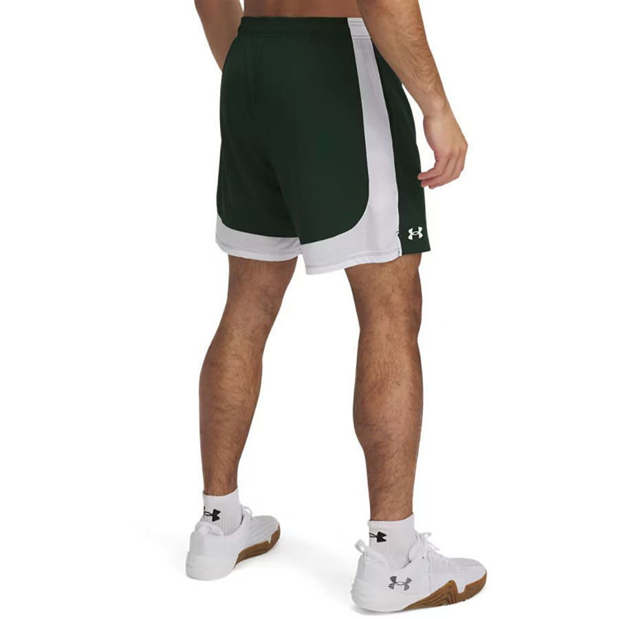 Under Armour Men's Forest Green/White/White Tech Vent 7" Shorts