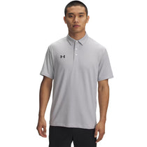 Under Armour Men's White/Black Drive Team Stripe Polo