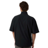 Adidas Men's Black/White Short Sleeve Quarter-Zip Pullover