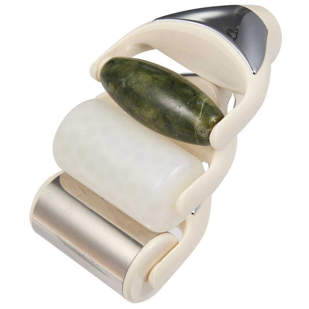 Wellable Natural 3-in-1 Face and Body Roller Set
