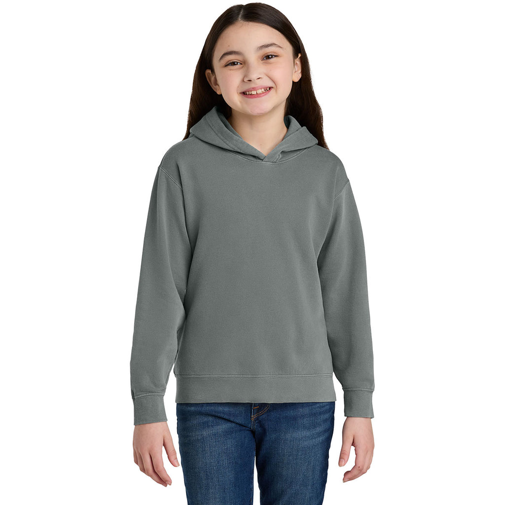 Comfort Colors Youth Grey Lightweight Hooded Sweatshirt