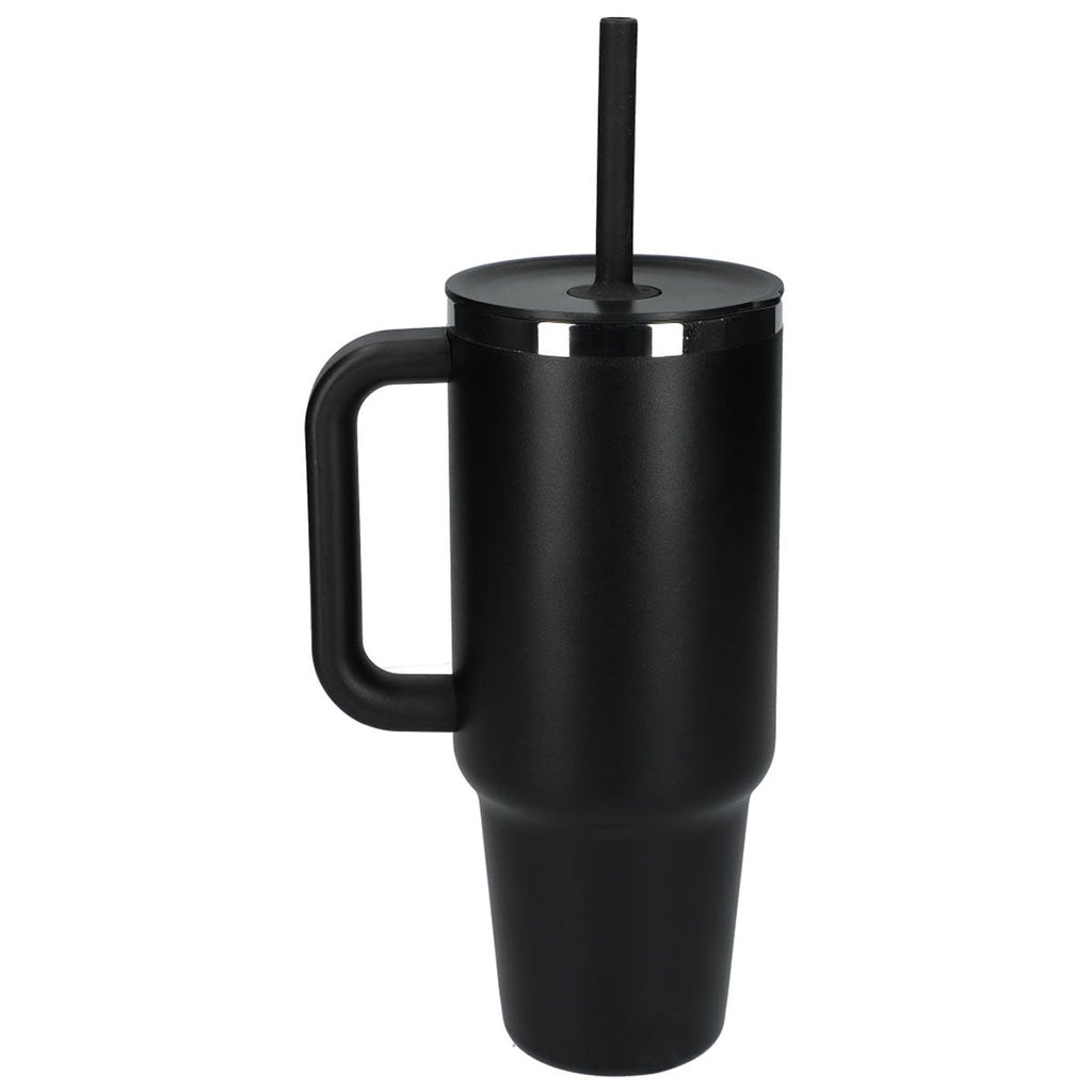 48-Hour Hydro Flask Black All Around Travel Tumbler 40oz with Straw