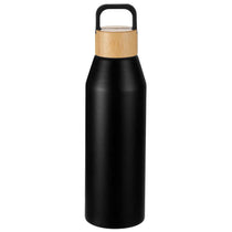 Leed's Black Aspen 24 oz Recycled Bottle with FSC Bamboo Lid