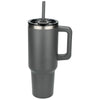 Leed's Grey Pinnacle 40 oz Vacuum Insulated Eco-Friendly Travel Tumbler with Straw