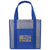 GoodValue Royal Laminated Heathered Non-Woven Grocery Tote