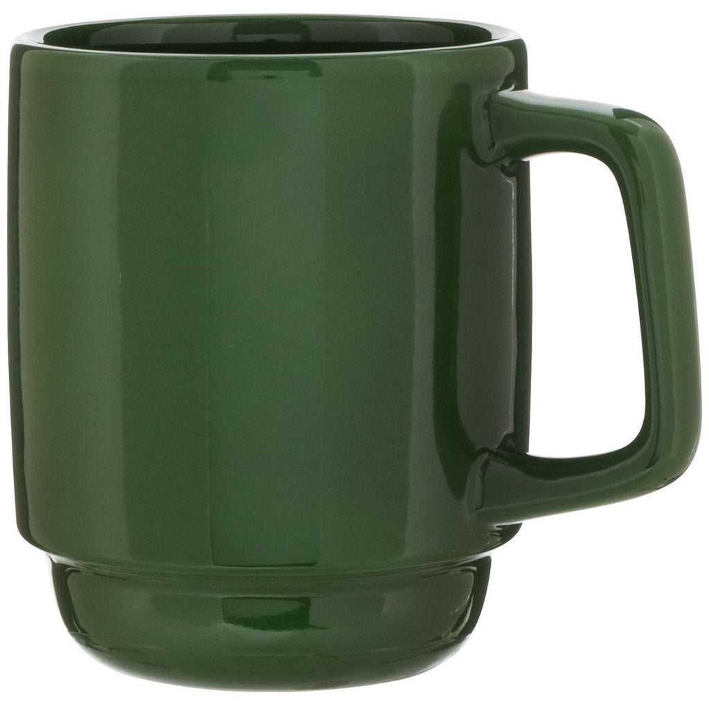 ETS Express Forest Green Olly 16oz Stackable Ceramic Mug