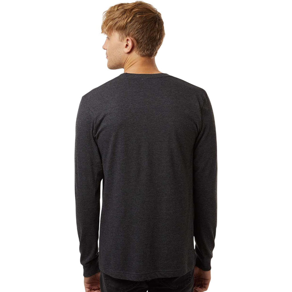 Tultex Unisex Heather Graphite Fine Jersey Long Sleeve T-Shirt